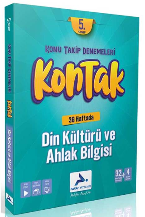 5. Sınıf Din Kültürü ve Ahlak Bilgisi Kontak Konu Takip Denemeleri Paraf Yayınları