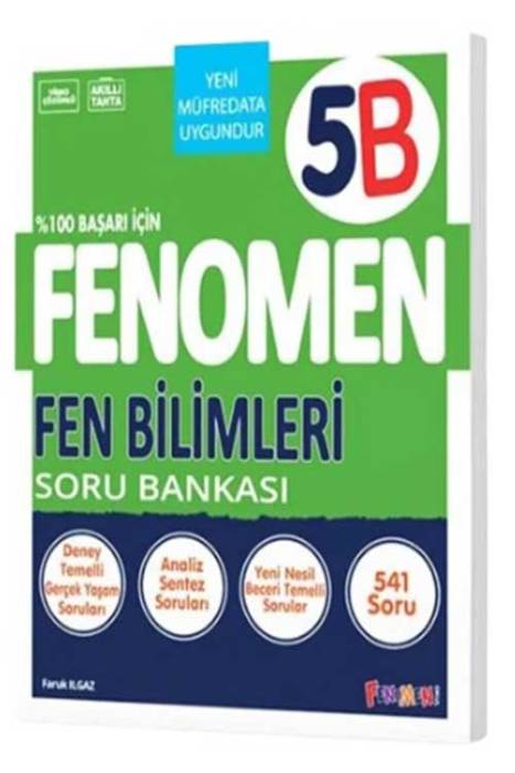 5. Sınıf Fen Bilimleri B Soru Bankası Fenomen Yayınları