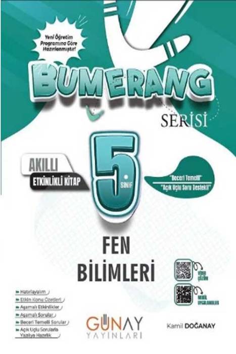 5. Sınıf Fen Bilimleri Bumerang Soru Bankası Günay Yayınları