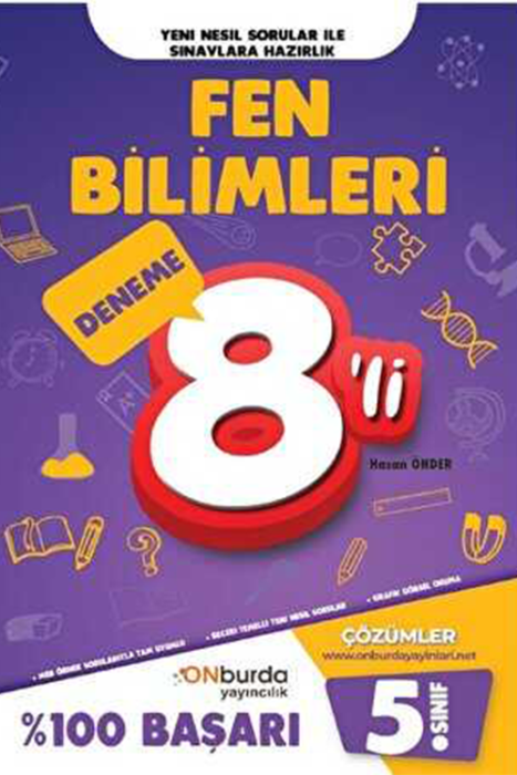 5. Sınıf Fen Bilimleri Yeni Nesil Branş Denemeleri Onburda Yayınları