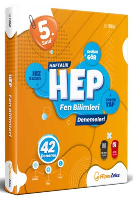 5. Sınıf Haftalık HEP Fen Bilimleri 42 Deneme Hiper Zeka Yayınları