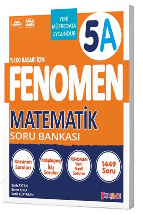 5. Sınıf Matematik A Fenomen Soru Bankası Fenomen Yayınları