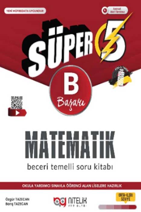 5. Sınıf Matematik (B) Beceri Temelli Soru Kitabı Nitelik Yayınları