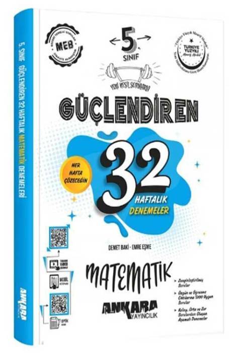 5. Sınıf Matematik Güçlendiren 32 Haftalık Denemeleri Ankara Yayıncılık