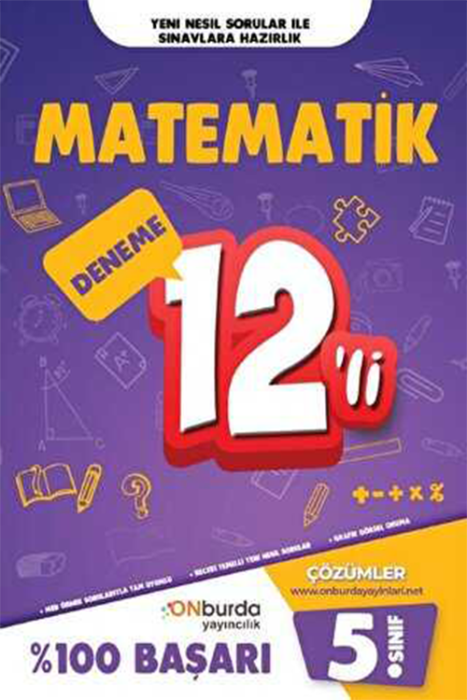 5. Sınıf Matematik Yeni Nesil Branş Denemeleri Onburda Yayınları