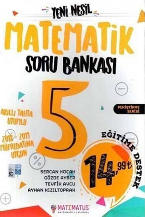 5. Sınıf Matematik Yeni Nesil Soru Bankası Matematus Yayınları