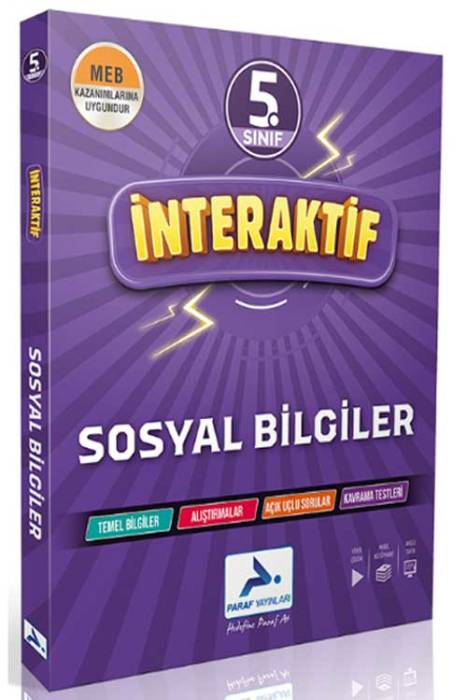 5. Sınıf Sosyal Bilgiler İnteraktif Soru Bankası Paraf Yayınları