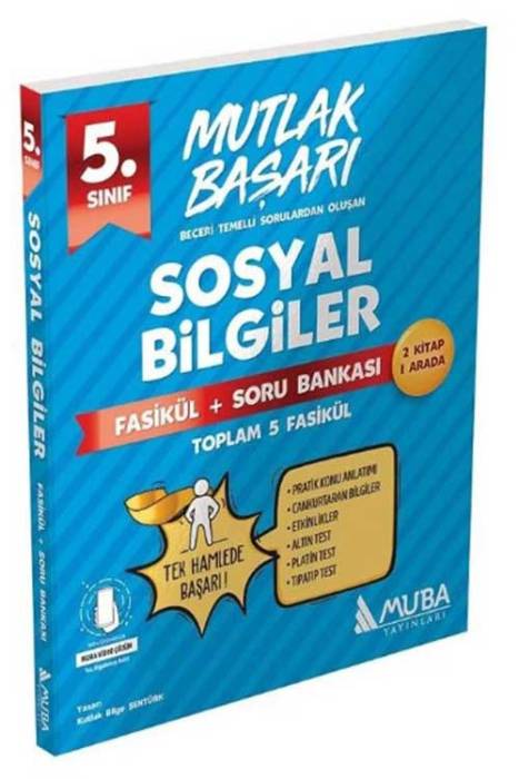 5. Sınıf Sosyal Bilgiler Mutlak Başarı Fasikül+Soru Bankası Muba Yayınları