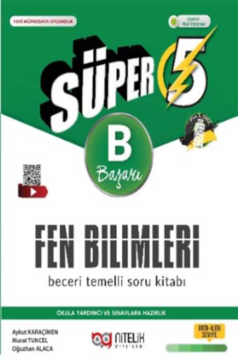 5. Sınıf Süper Fen Bilimleri Beceri Temelli Soru Kitabı (B) Nitelik Yayınları