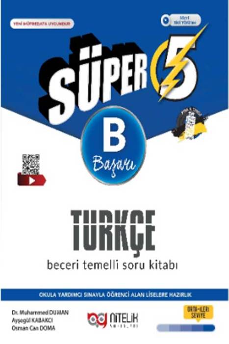 5. Sınıf Süper Türkçe B Beceri Temelli Soru Kitabı Nitelik Yayınları