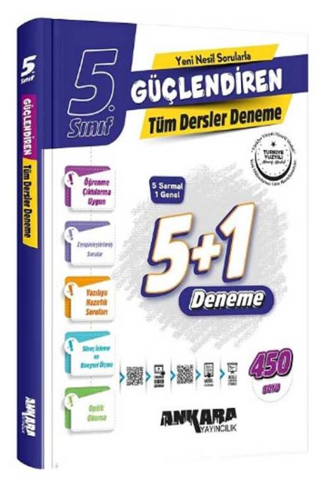 5. Sınıf Tüm Dersler Güçlendiren 5+1 Deneme Ankara Yayıncılık