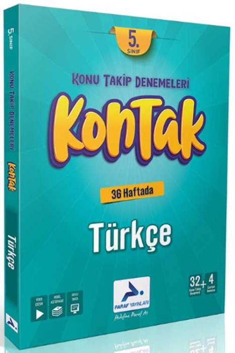 5. Sınıf Türkçe Kontak Konu Takip Denemeleri Paraf Yayınları