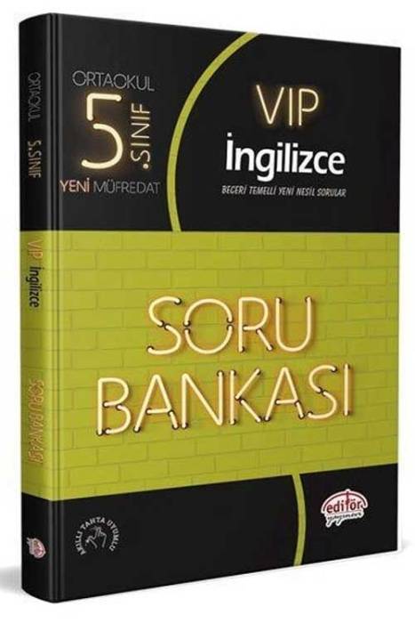 5. Sınıf Vip İngilizce Soru Bankası Editör Yayınevi