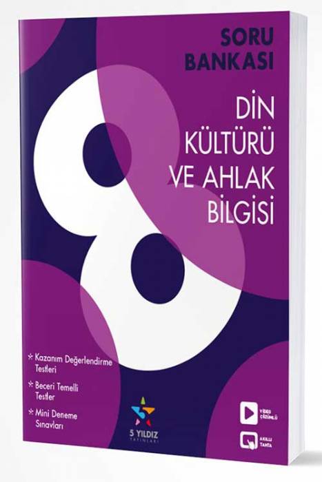 5 Yıldız 8. Sınıf Din Kültürü ve Ahlak Bilgisi Soru Bankası 5 Yıldız Yayınları