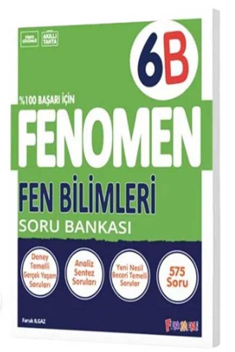 6. Sınıf Fen Bilimleri B Soru Bankası Fenomen Yayınları