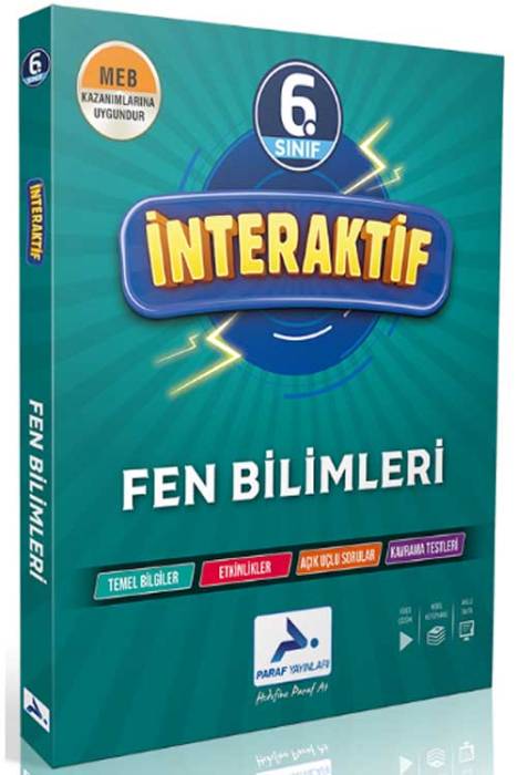 6. Sınıf Fen Bilimleri İnteraktif Soru Bankası Paraf Yayınları