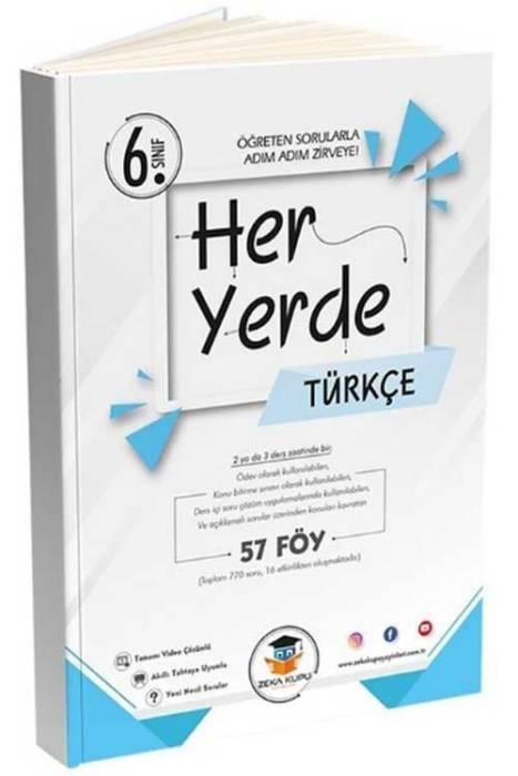 6. Sınıf Her Yerde Türkçe 57 Föy Zeka Küpü Yayınları