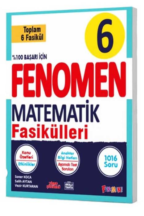 6. Sınıf Matematik Fasikül Seti Fenomen Yayınları