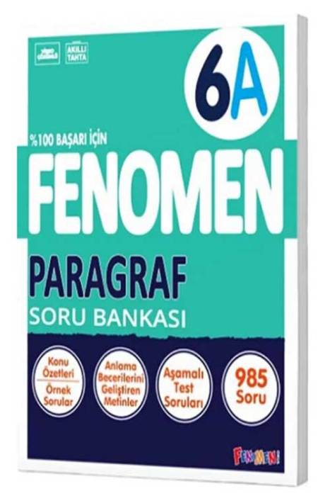 6. Sınıf Paragraf Fenomen A Soru Bankası Fenomen Yayınları