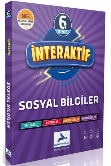 6. Sınıf Sosyal Bilgiler İnteraktif Soru Bankası Paraf Yayınları