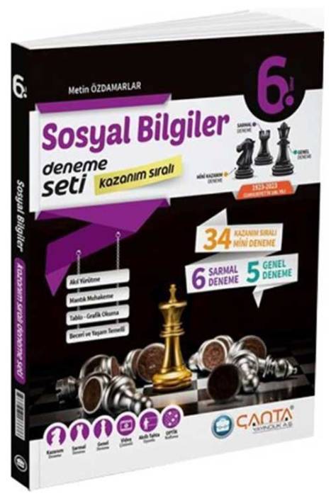 6. Sınıf Sosyal Bilgiler Kazanım Sıralı Deneme Seti Çanta Yayınları