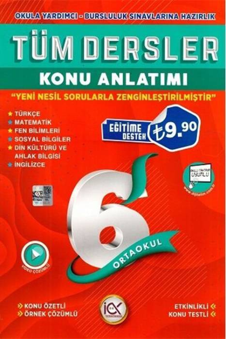 6. Sınıf Tüm Dersler Konu Anlatımı İlk Önce Yayıncılık