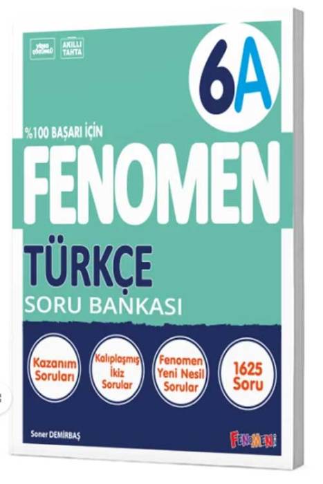 6. Sınıf Türkçe A Soru Bankası Fenomen Yayınları