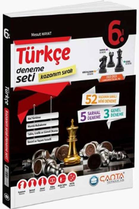 6. Sınıf Türkçe Kazanım Sıralı Deneme Seti Çanta Yayınları