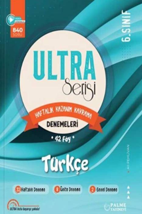 6. Sınıf Türkçe Ultra Serisi Denemeleri 42 Föy Palme Yayınevi