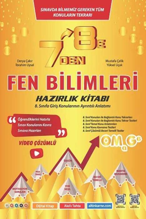 7 Den 8 E LGS Fen Bilimleri Hazırlık Kitabı Omage Yayınları