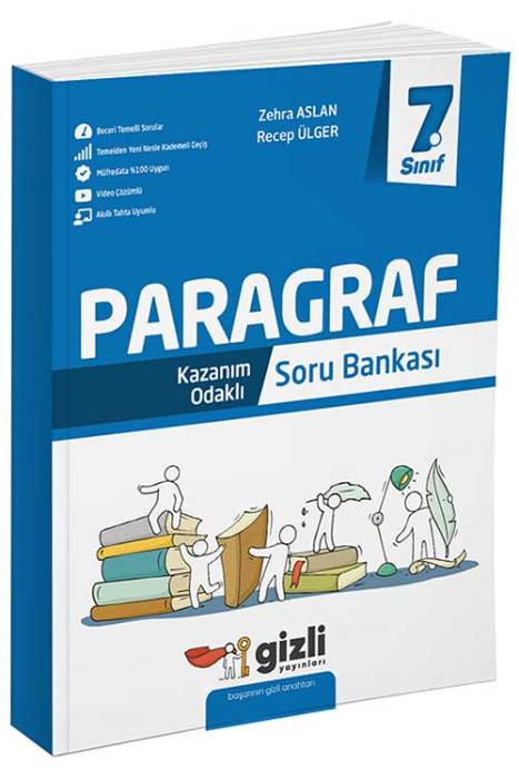 7. Sınıf Paragraf Kazanım Odaklı Soru Bankası Gizli Yayınları