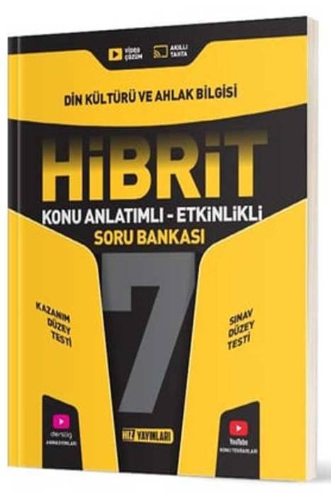 7. Sınıf Din Kültürü ve Ahlak Bilgisi HİBRİT Konu Anlatımlı Etkinlikli Soru Bankası Hız Yayınları