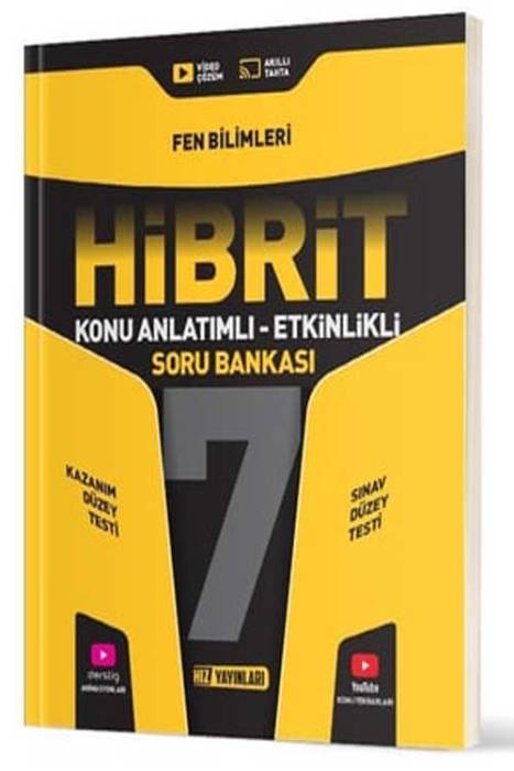 7. Sınıf Fen Bilimleri HİBRİT Konu Anlatımlı Etkinlikli Soru Bankası Hız Yayınları