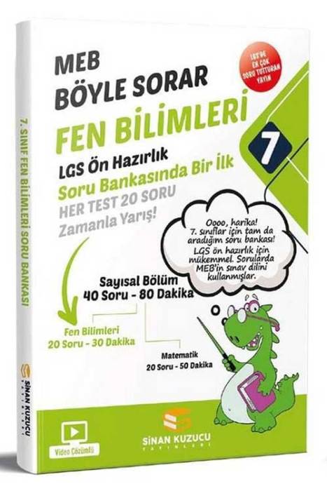 7. Sınıf Fen Bilimleri Soru Bankası Sinan Kuzucu Yayınları