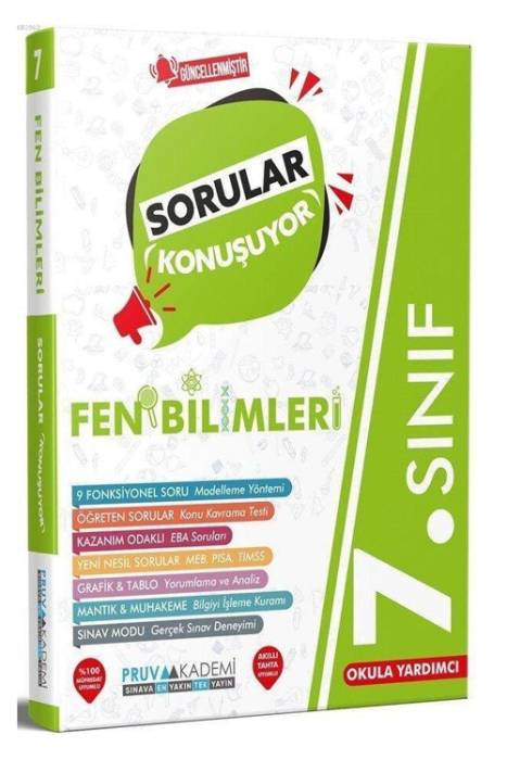 7. Sınıf Fen Bilimleri Sorular Konuşuyor Pruva Akademi Yayınları