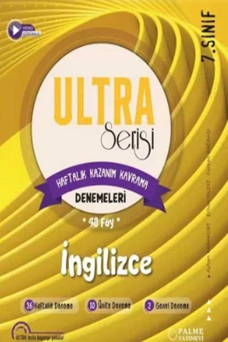 7. Sınıf İngilizce Ultra Haftalık Kazanım Kavrama 48 Deneme Palme Yayınevi