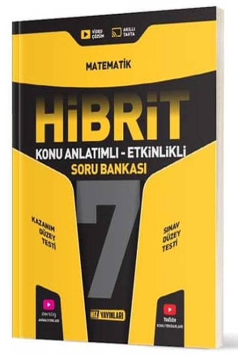 7. Sınıf Matematik HİBRİT Konu Anlatımlı Etkinlikli Soru Bankası Hız Yayınları