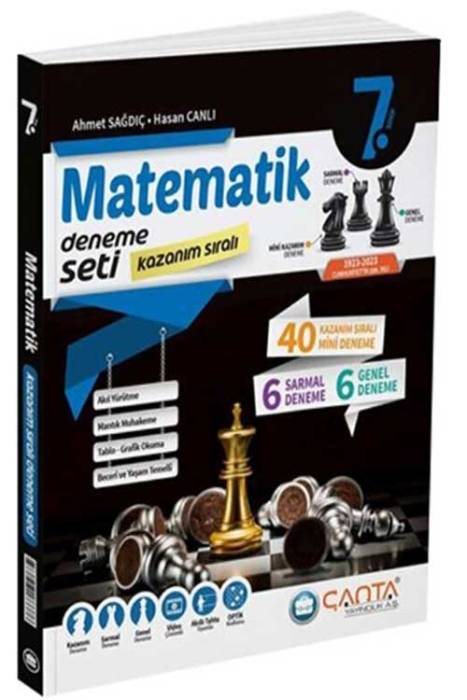 7. Sınıf Matematik Kazanım Sıralı Deneme Seti Çanta Yayınları