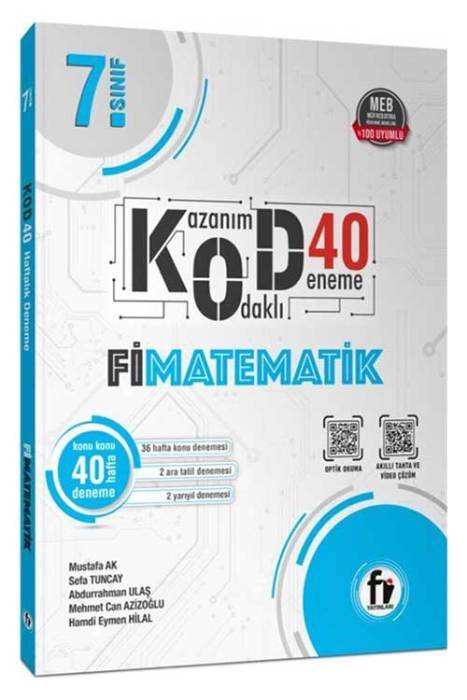 7. Sınıf Matematik Kod 40 Deneme Fi Yayınları