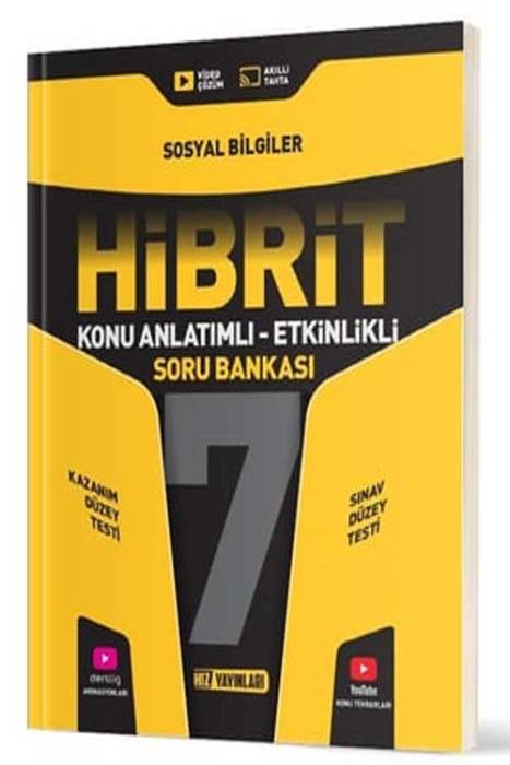 7. Sınıf Sosyal Bilgiler HİBRİT Konu Anlatımlı Etkinlikli Soru Bankası Hız Yayınları