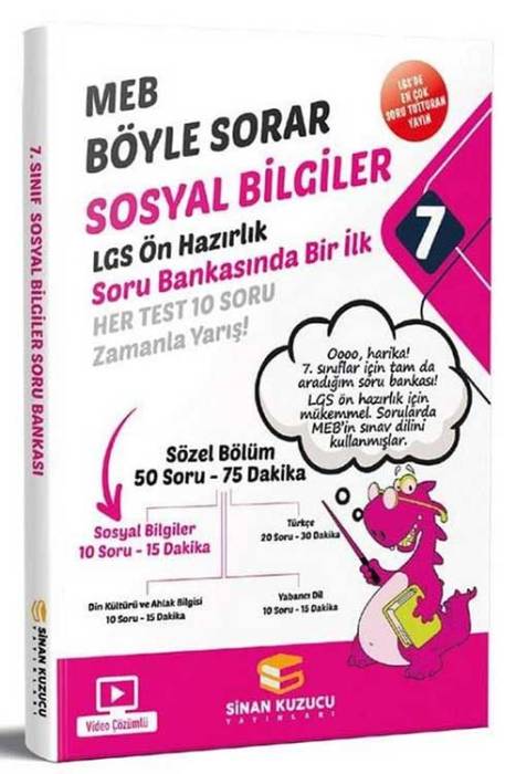 7. Sınıf Sosyal Bilgiler Soru Bankası Sinan Kuzucu Yayınları