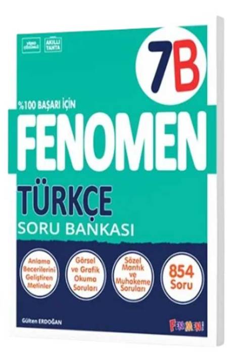 7. Sınıf Türkçe B Soru Bankası Fenomen Yayınları