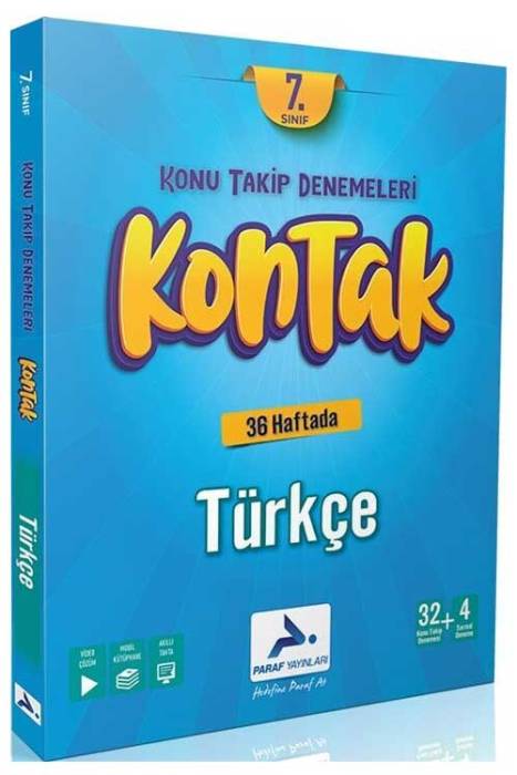 7. Sınıf Türkçe Kontak Denemeleri Paraf Yayınları