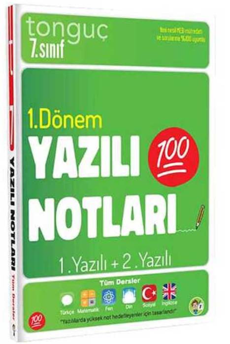 7. Sınıf Yazılı Notları 1. Dönem 1 ve 2. Yazılı Tonguç Akademi Yayınları