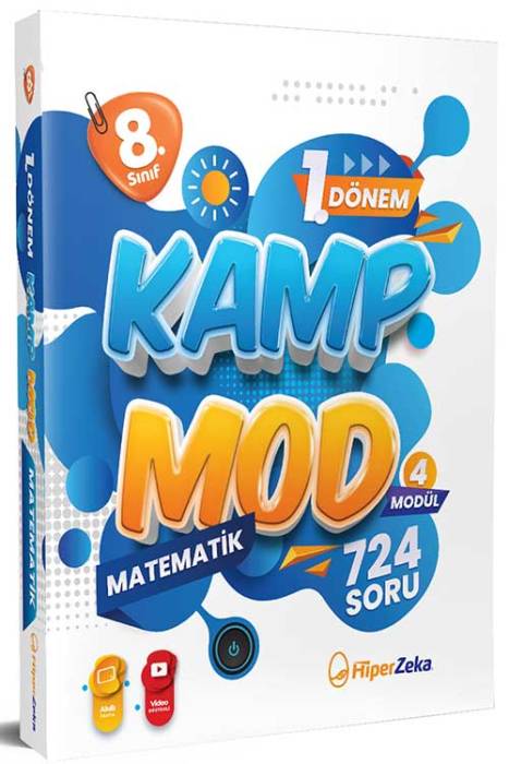 8. Sınıf 1. Dönem Kamp Mod Matematik 4 Teknik Analiz Modülü Hiper Zeka Yayınları