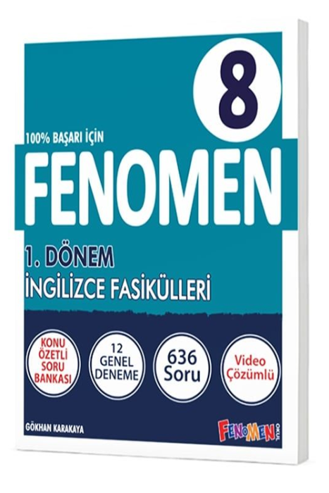 8. Sınıf 1.Dönem İngilizce Denemeleri Fenomen Yayınları