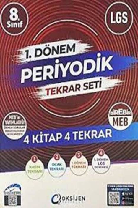 8. Sınıf 1.Dönem Periyodik Tekrar Seti Oksijen Yayınları