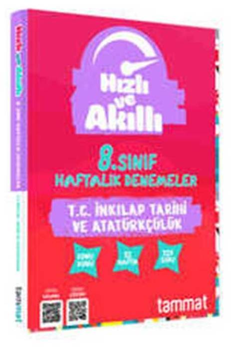 8. Sınıf 32 Haftalık T.C. İnkılap Tarihi ve Atatürkçülük Branş Denemesi Tammat Yayınları