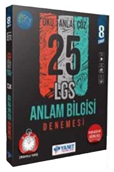 8. Sınıf Anlam Bilgisi 25 Deneme Yanıt Yayınları