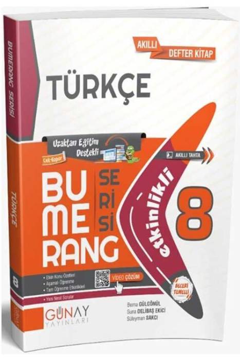 8. Sınıf Bumerang Türkçe Etkinlikli Günay Yayınları